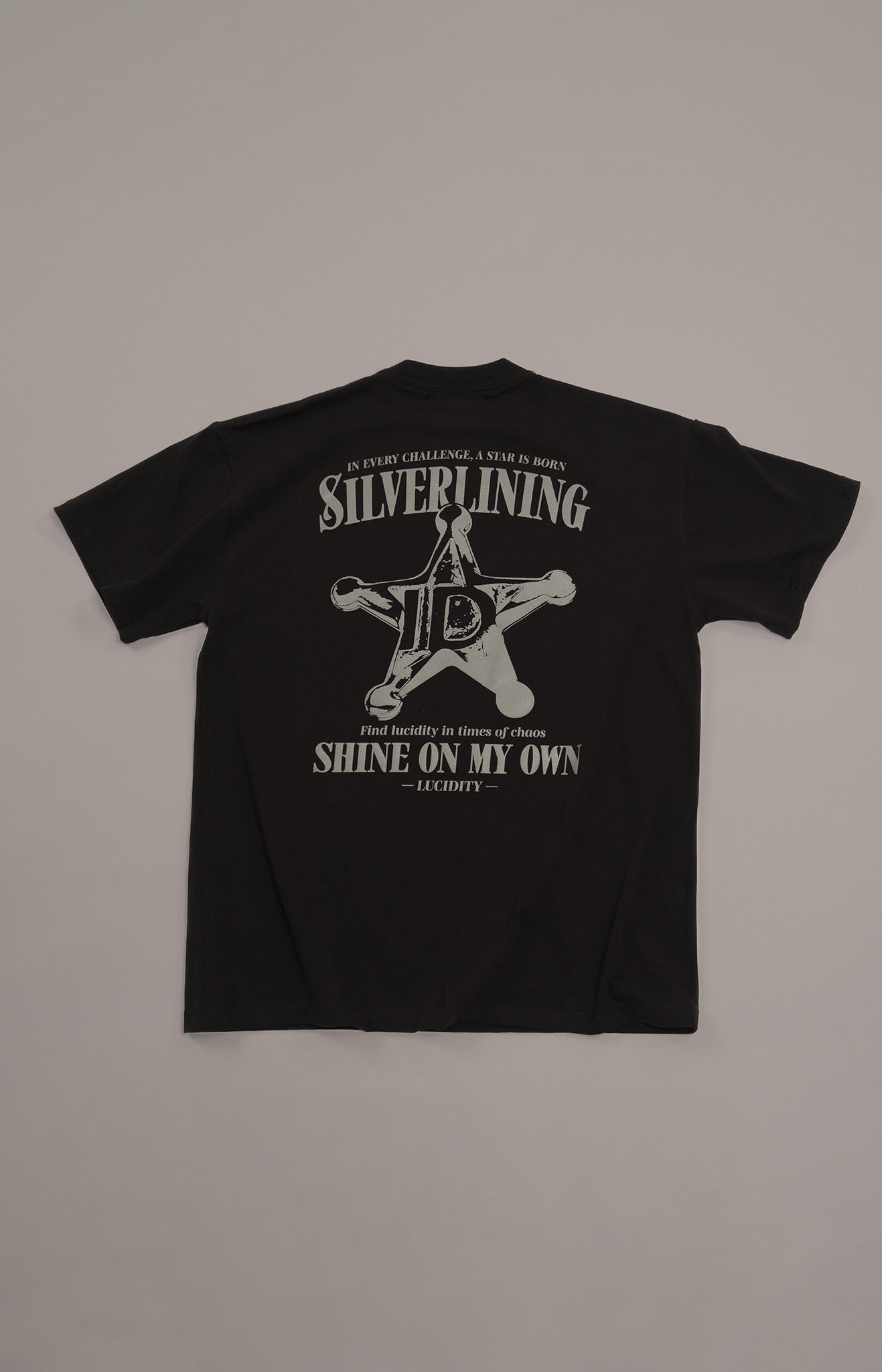 Black Silver Lining Box Unisex Tee