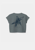 Lucidity Shine On Gray Crop — Back — Wide Awake SS25

