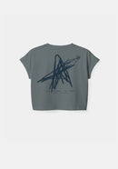 Lucidity Shine On Gray Crop — Back — Wide Awake SS25

