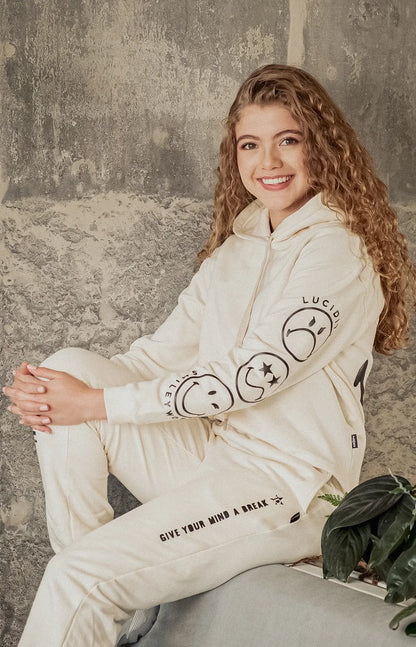 SmileyWorld® Women's Sweatpants - Off-White