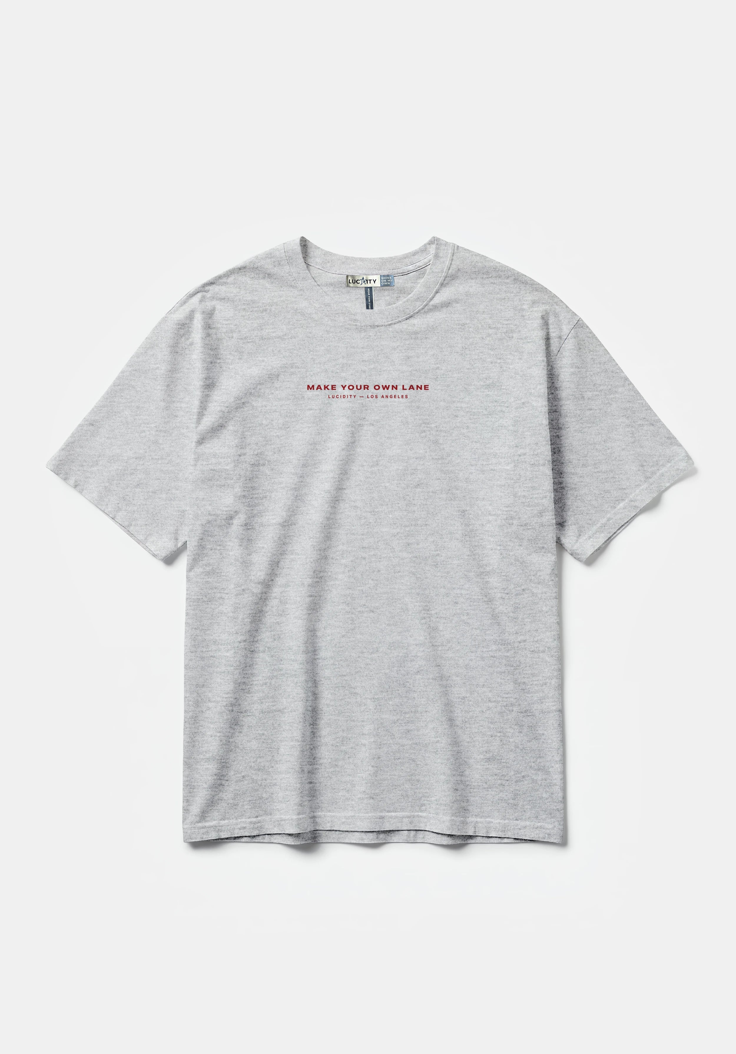 Own Lane Tee — Heather Gray