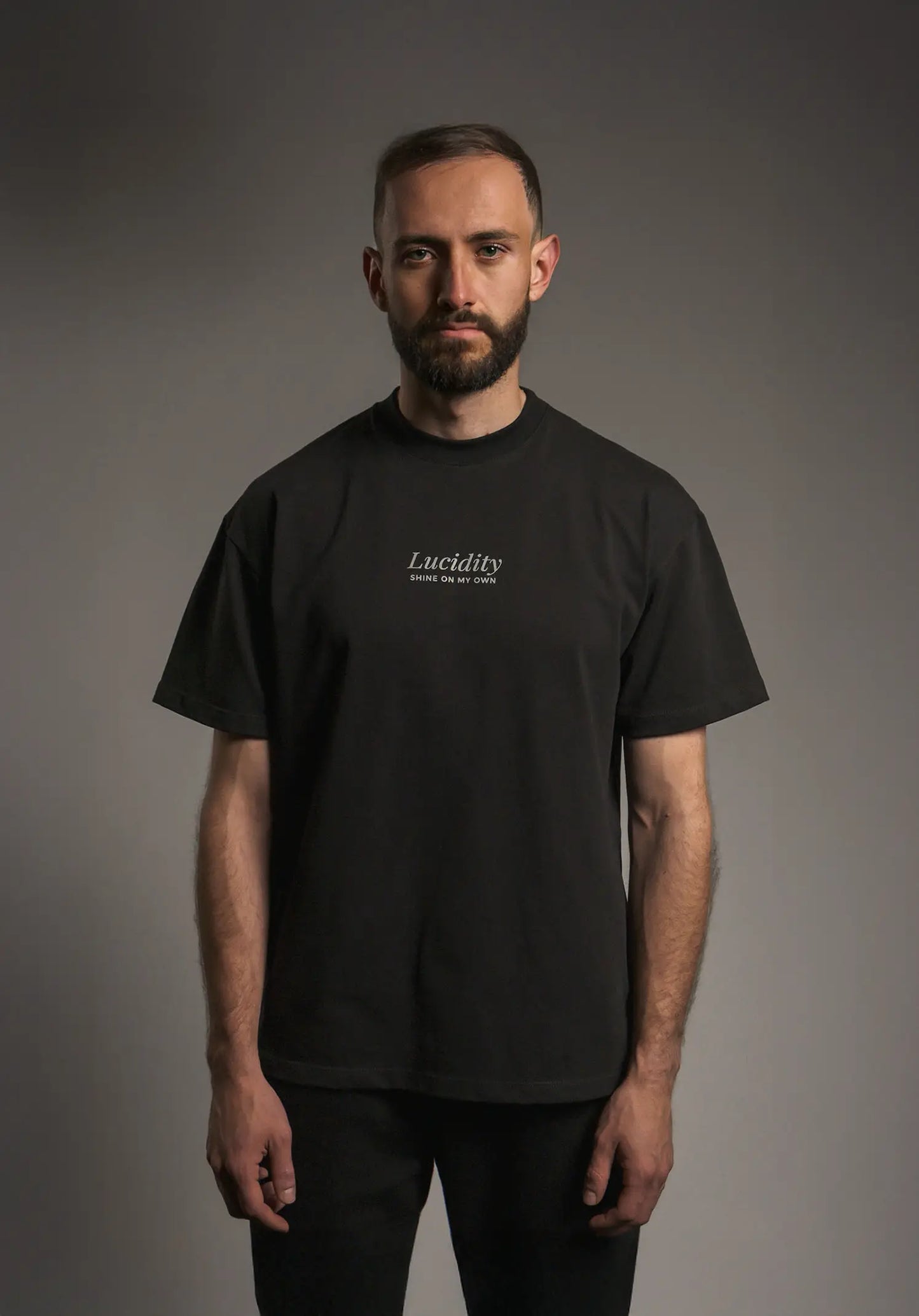 Black Silver Lining Box Unisex Tee