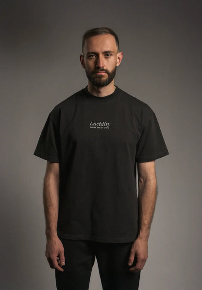 Black Silver Lining Box Unisex Tee