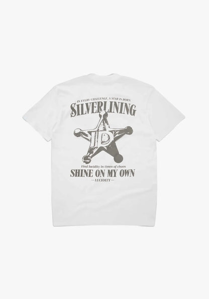 White Silver Lining Box Unisex Tee
