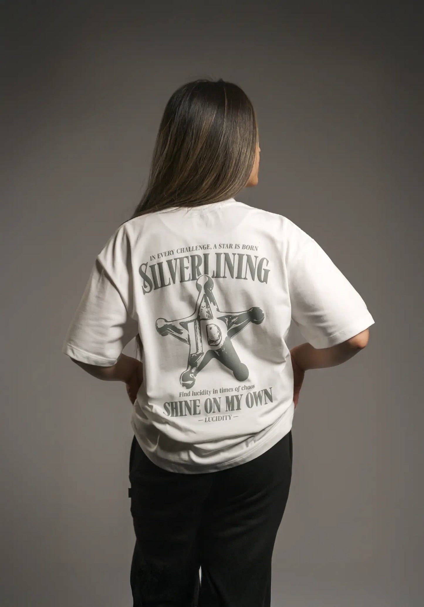 White Silver Lining Box Unisex Tee